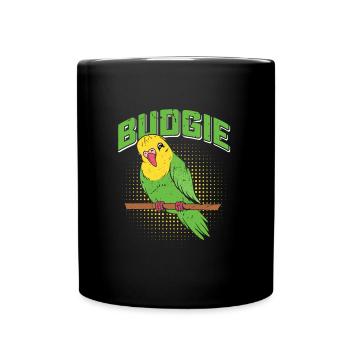 Amoureux des oiseaux perruches Amoureux des oiseaux de la perruche - Mug uni - noir - Devant