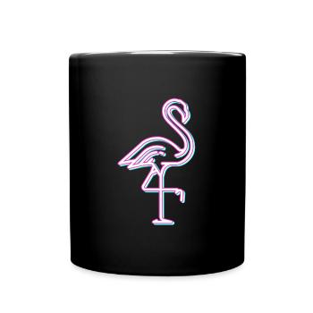 Flamant rose tenue femme flamants roses vie - Mug uni - noir - Devant