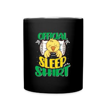 Entchen Official Sleep Shirt Entenliebhaber - Tasse einfarbig - Schwarz - Vorne