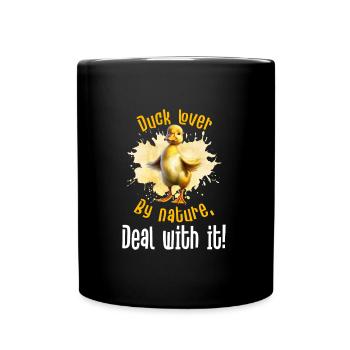 Amoureux des canards J’aime juste les canards, ok? - Mug uni - noir - Devant