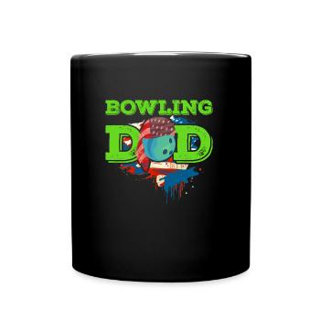 Bowling Dad Bowling Player Dad Bowling Men - Full Colour Mug - black - Front