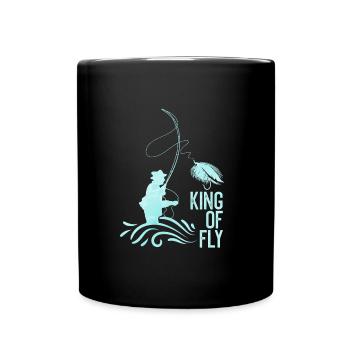 Fly Angler King of Fly fishing Fly Fishing - Mug uni - noir - Devant