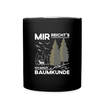Baumkunde - Tasse einfarbig - Schwarz - Vorne