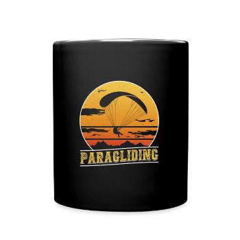 Paragliding, paragliding, sport flying - Full Colour Mug - black - Front