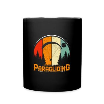 Parapente, vol sportif, parapente en montagne - Mug uni - noir - Devant