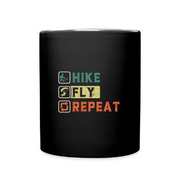 Randonnée Fly Répéter Alpinisme Parapente - Mug uni - noir - Devant
