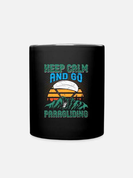 Gleitschirmfliegen Keep Calm Go Parapente - Mug uni - noir