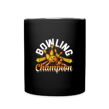 Bowling Champion Bowling Alley Bowling Shirt - Mug uni - noir - Devant