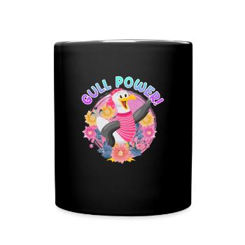 Mouettes Power Gull Power Seagull Bird Lovers - Mug uni - noir - Devant