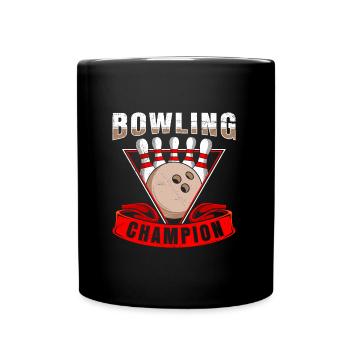 Champion de bowling Joueur de quilles professionnel - Mug uni - noir - Devant