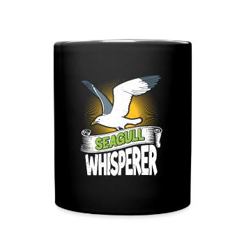 Mouettes Chuchoteurs Amoureux des oiseaux Oiseaux Oiseaux - Mug uni - noir - Devant