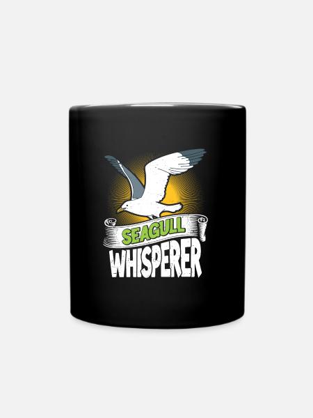 Möwen Flüsterer Vogelliebhaber Küstenvogel - Tasse einfarbig - Schwarz