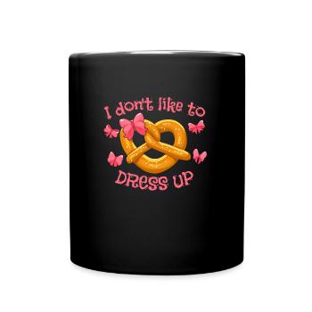 Chemise I Mog mi ned Aufbrezeln Bretzels - Mug uni - noir - Devant