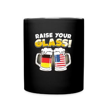 Buveurs de bière Allemagne États-Unis Levez votre verre! - Mug uni - noir - Devant