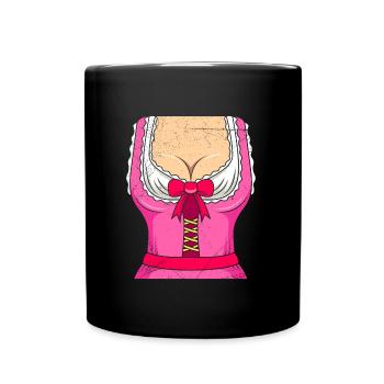 Chemise Dirndl Bayerisch Trachten - Mug uni - noir - Devant