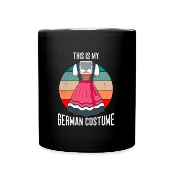 Dirndl Ceci est mon costume allemand Trachten Shirt - Mug uni - noir - Devant