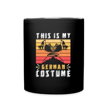 Trachten Frauen Ceci est mon costume allemand - Mug uni - noir - Devant