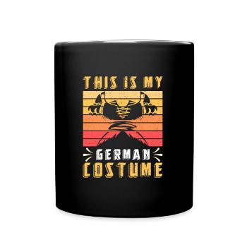 Trachten Frauen Ceci est mon costume allemand - Mug uni - noir - Devant