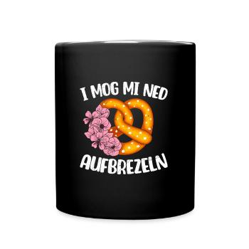 Bavarian Pretzels I Mog mi Ned Pretzels Women - Full Colour Mug - black - Front