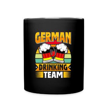 Équipe allemande de buveurs Bierfan - Mug uni - noir - Devant