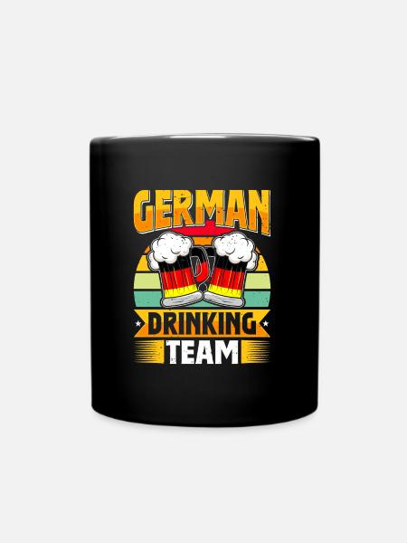 German Drinking Team Bierfan - Tasse einfarbig - Schwarz