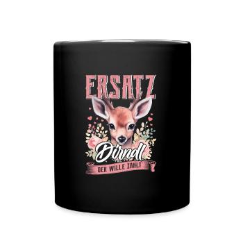 Trachten Frauen Ersatz Dirndl Shirt - Mug uni - noir - Devant