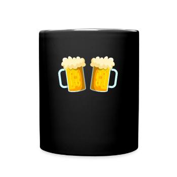 Fan de bière Bavaria Beer Mug Chemise de bière bavaroise - Mug uni - noir - Devant
