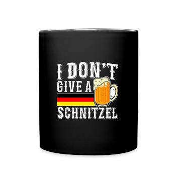 Je ne donne pas un fan de bière schnitzel - Mug uni - noir - Devant