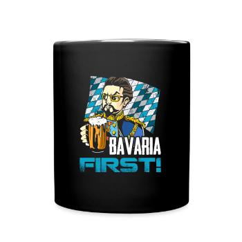 Bavaria First King Ludwig Free State of Bavaria - Full Colour Mug - black - Front