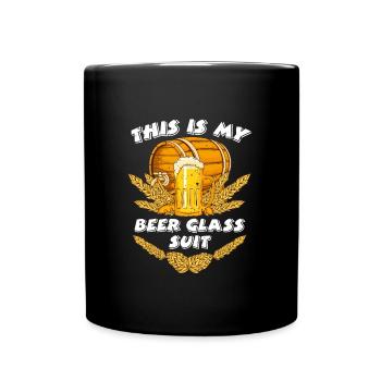 Shirt Des is Mei Mass-Anzug Bayern - Tasse einfarbig - Schwarz - Vorne