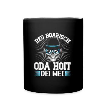 Bayern Red Boarisch oda Hoit dei Mei Bayerisch - Mug uni - noir - Devant