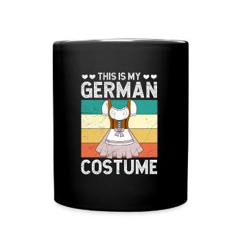 Dirndl Ceci est mon costume allemand Trachten Shirt - Mug uni - noir - Devant