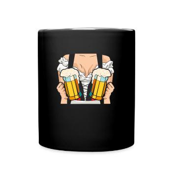 Trachten Shirt Frauen Bierfan - Mug uni - noir - Devant