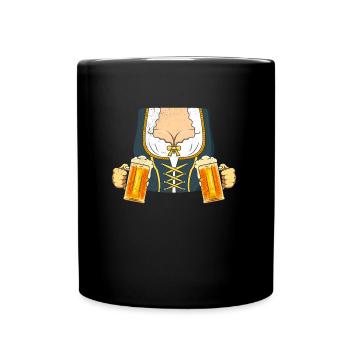 Dirndl Women Beer Lover Beer Mug - Full Colour Mug - black - Front