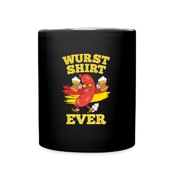 Wurst Shirt Ever Deutsches Essen Bierfan - Mug uni - noir - Devant