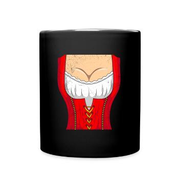 Chemise Dirndl Bayerisch Trachten - Mug uni - noir - Devant