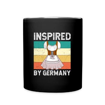 Chemise Dirndl inspirée de l’Allemagne Bayerische - Mug uni - noir - Devant