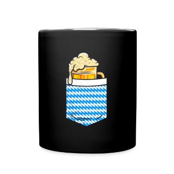 Bavarian beer mug beer fan Bayern Boarisch - Full Colour Mug - black - Front