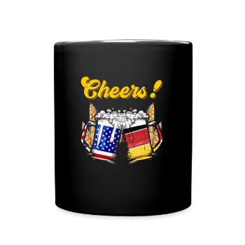 Bière bavaroise, bravo! Chemise Bavière - Mug uni - noir - Devant