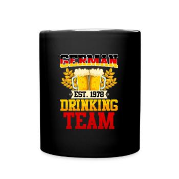 Équipe allemande de buveurs de bière Allemagne - Mug uni - noir - Devant