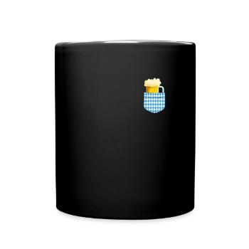 Fan de bière Bavaria Beer Mug Chemise de bière bavaroise - Mug uni - noir - Devant