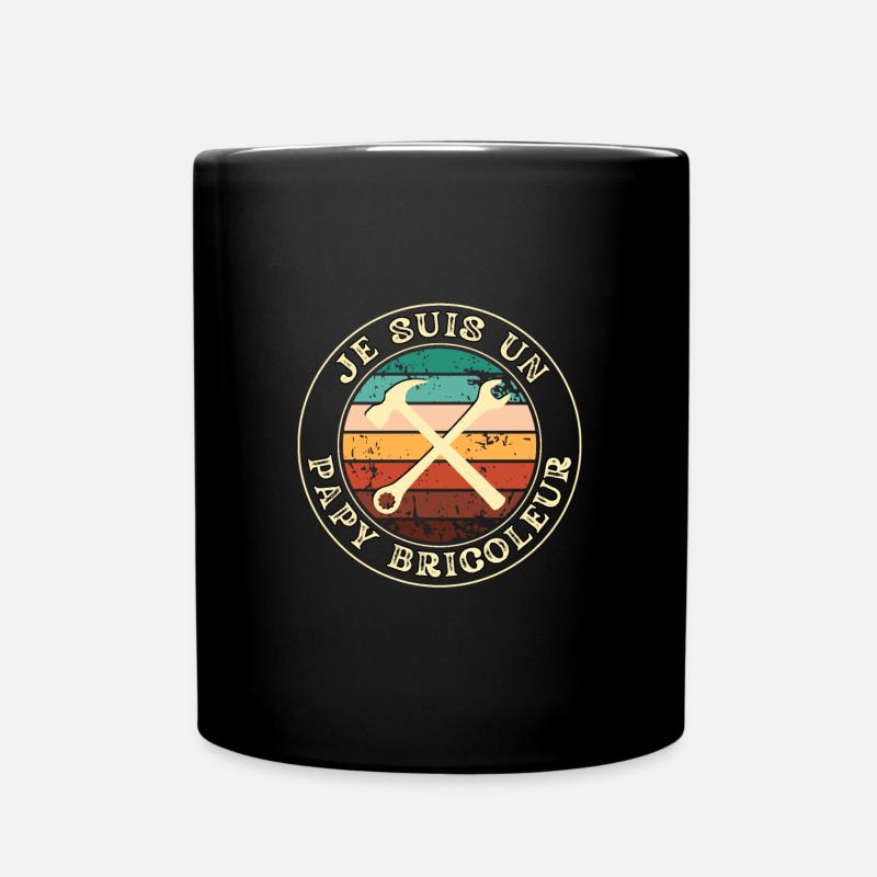 Papy bricoleur homme humour bricolage idée cadeau - Mug uni - noir
