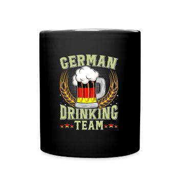 Équipe allemande de buveurs Bierfan - Mug uni - noir - Devant