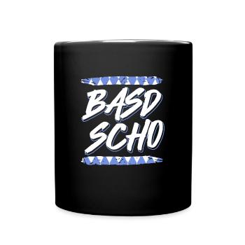 Bayerisch Basd Scho Boarisch München - Tasse einfarbig - Schwarz - Vorne