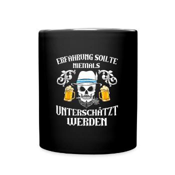 Bayern Erfahrung sollte Nie Unterschätzt werden - Tasse einfarbig - Schwarz - Vorne