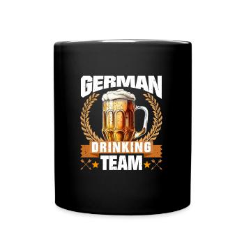 German Drinking Team Boarisches Bier München - Tasse einfarbig - Schwarz - Vorne