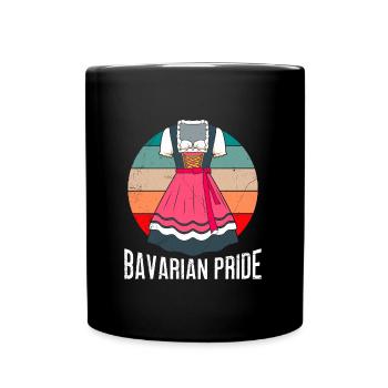 Bavarian Pride Bavarian Dirndl Shirt Women - Full Colour Mug - black - Front
