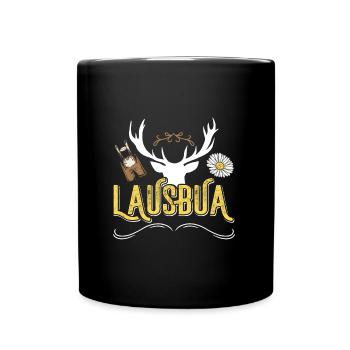 Bayerischer Lausbua Trachten Shirt Männer - Full Colour Mug - black - Front