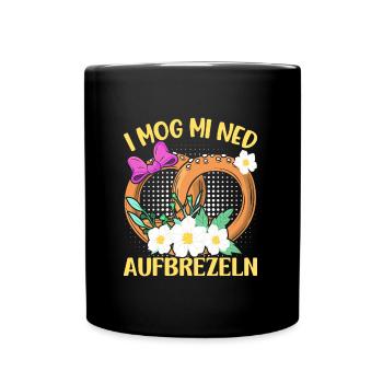 Deutsche Brezeln I Mog Mi ned Aufbrezeln Frauen - Tasse einfarbig - Schwarz - Vorne