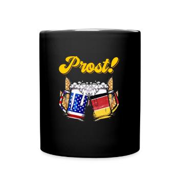 Bière bavaroise, bravo! Chemise Bavière - Mug uni - noir - Devant